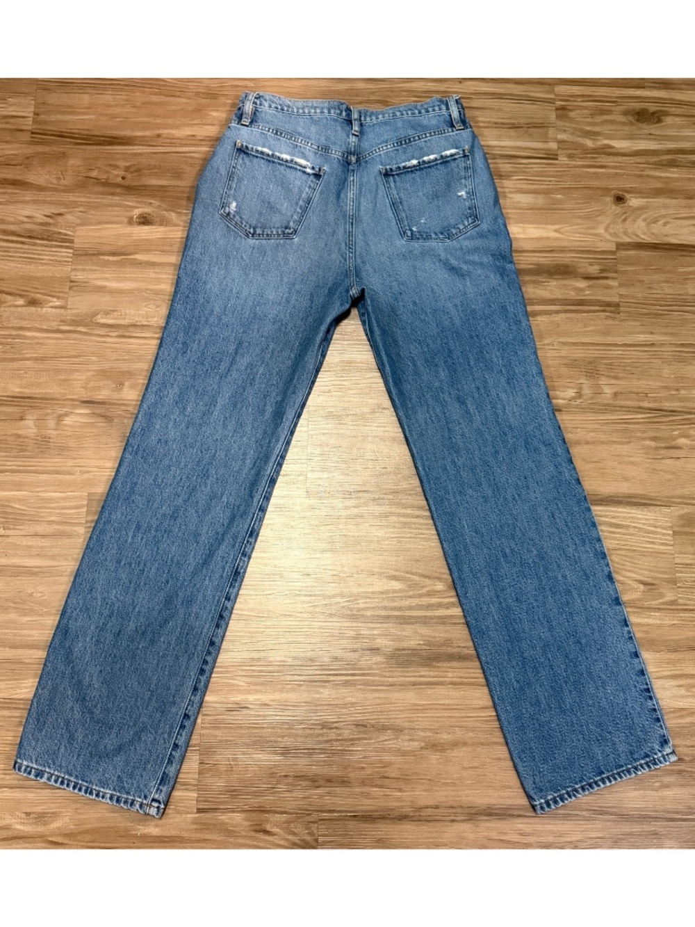 FRAME Le Jane High Rise Straight Leg Jeans Mariner Sz 30 $288 Retail - Picture 4 of 12